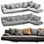 Sydney Polyform: Modern Modular Sofa Solution 3D model small image 3