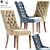 Elegant Thomas Tufted Dining Chair 3D model small image 1