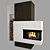 Modern 3D Fireplace Design 3D model small image 3