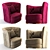 Elegant Vittoria Greppi Chester Armchair 3D model small image 2