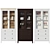 Sleek Storage Solution: Hemnes Glass-door Cabinet 3D model small image 2