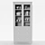 Sleek Storage Solution: Hemnes Glass-door Cabinet 3D model small image 3