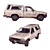 Classic Toyota Hilux Pickup 3D model small image 2