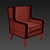 Modern Elegance: Allis Armchair 3D model small image 2