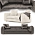 Modern Comfort Chubby Sofa 3D model small image 2