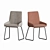 Elegant Velvet Upholstered Dining Chair 3D model small image 4