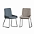 Elegant Velvet Upholstered Dining Chair 3D model small image 5