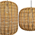 Rattan and Metal Ceiling Lamp 3D model small image 10