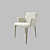 Sleek Steel Armchair: Bontempi Mila 3D model small image 1