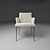 Sleek Steel Armchair: Bontempi Mila 3D model small image 2