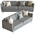 Boconcept Osaka Modern Sofa 3D model small image 2