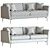 Boconcept Osaka Modern Sofa 3D model small image 4