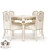 Handcrafted Nicole Romano Home Dining Set 3D model small image 1