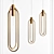 Brass Tube Hanger: Sleek & Stylish 3D model small image 1