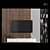 Modular TV Wall Unit 3D model small image 1