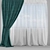 Elegance Unwrapped: Curtain Model 3D model small image 1