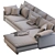 Harmony 2pc Chaise Sectional: Sleek & Spacious 3D model small image 5