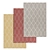 Luxury Carpet Set: Textured Collection 3D model small image 1
