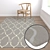 Luxury Carpet Set: Textured Collection 3D model small image 5