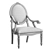 Madison Park Wood Armchair 3D model small image 5