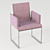 Minimalist Velvet Chair: Hemingway by Casadesus 3D model small image 1