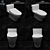 TOTO C887CE, C887E: One-Piece Tornado Toilet 3D model small image 1