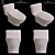 TOTO C887CE, C887E: One-Piece Tornado Toilet 3D model small image 3