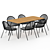 Shann Chair & Soumaya Table: Stylish and Versatile Furniture Set 3D model small image 3