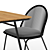 Shann Chair & Soumaya Table: Stylish and Versatile Furniture Set 3D model small image 4