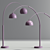 Sleek Arc Floor Lamps 3D model small image 2