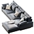 Harmony Chaise Sectional: Comfort in Every Dimension! 3D model small image 4