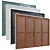 Versatile Wardrobe Set with Cover Options 3D model small image 3