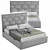 Modern Sleek Sota Bed 3D model small image 2