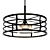 Remix Black Pendant Lights 3D model small image 1