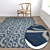 High-Quality Carpets Set 3D model small image 5