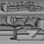  Poliform Dune Chaise Longue 3D model small image 4