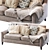 Elegant Beverly Sofa - 80" Wide, Upholstered 3D model small image 1
