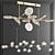 Ethereal Nebula & Giffin Chandelier 3D model small image 1