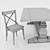 Rustic Wood Dining Table - Dark & Light Wood, Chairs Included 3D model small image 5