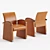 Tresserra Arts Lounge Chair: Timeless Comfort 3D model small image 1