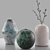 Sleek Mono Vases by Salvatori 3D model small image 1