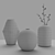 Sleek Mono Vases by Salvatori 3D model small image 5