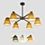 Elegant Natura A 6-Lamp Chandelier 3D model small image 1