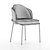 Sleek Sea Foam Dining Chair 3D model small image 6