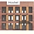 Brick Hotel with Outdoor Staircase 3D model small image 2
