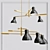 Elegant Kace 3 Arm Chandelier 3D model small image 3