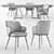 Sunshine Tavalo Table and Foyer Chair Set 3D model small image 5