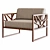 WeWood Lounge Chair - Eco-friendly and Stylish 3D model small image 3