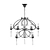 Vintage Bronze Chandelier Pendant SL335.303.09 3D model small image 1