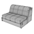 Edinburg Cacao Sofa: Elegant & Comfortable 3D model small image 5